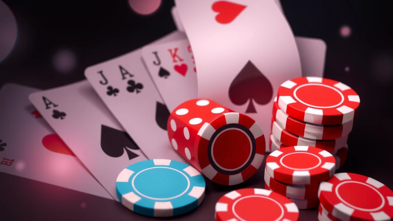 Casino elements background